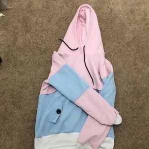 multi-colored hoodie